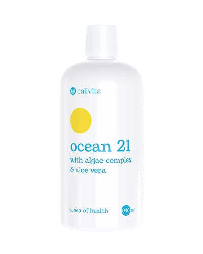 ocean-21-din alge si aloe vera si un complex de plante pentru alcalinizare si detoxifiere