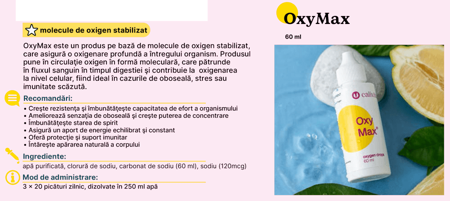 Oxy Max -picaturi de oxigen
