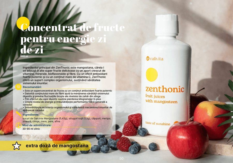 Zenthonic Sirop Organic cu mangostana