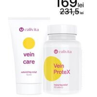 pachet picioare frumoase alcatuit din Vein Protex si Vein Care